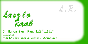 laszlo raab business card